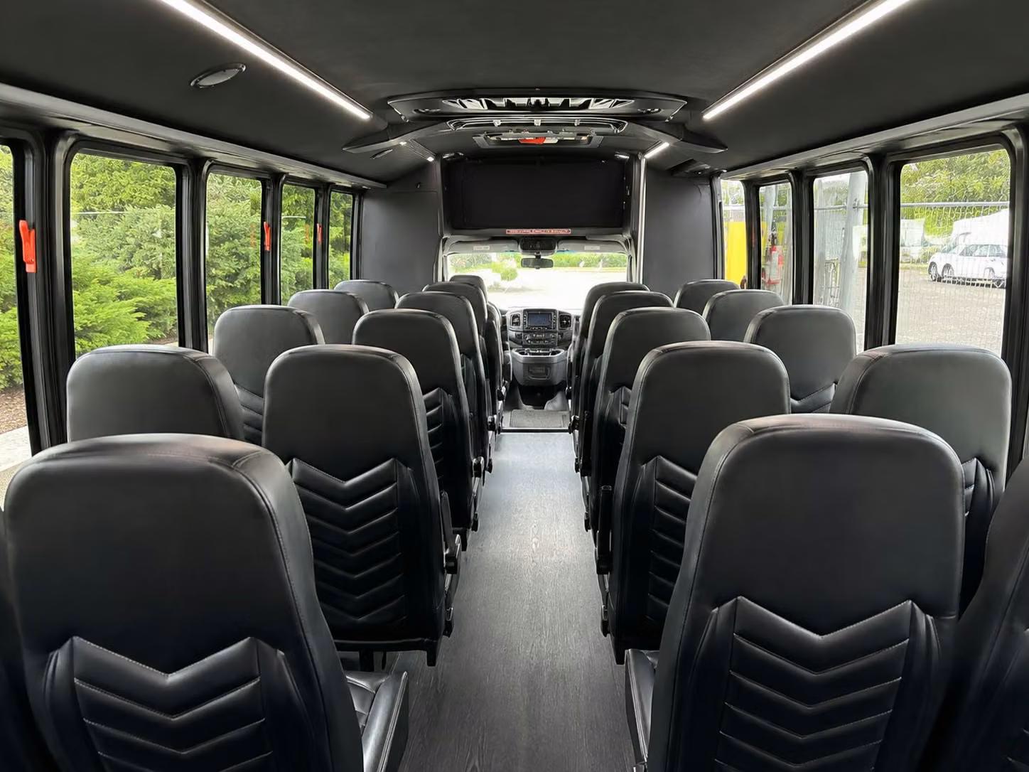 18 passenger minibus interior