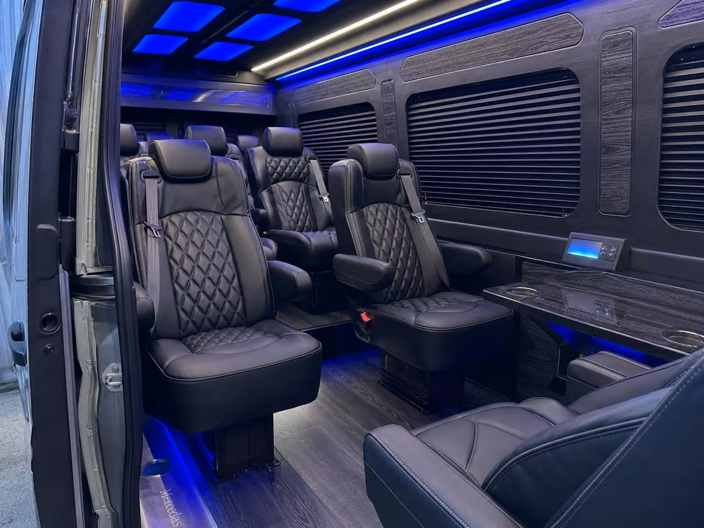 sprinter van with driver inside